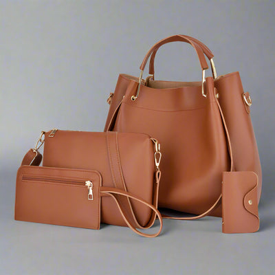 Set torbe Brown Selena 4 v 1
