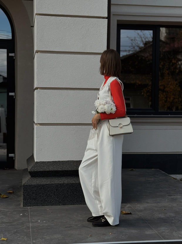 Komplet Natalia - torba bela in denarnica