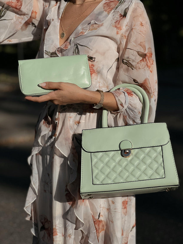 Julia Set - zelena torba in denarnica