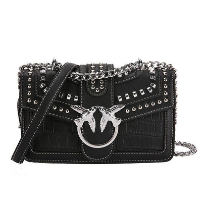 Geanta neagra cu tinte Paloma - TIARA CONCEPT STORE