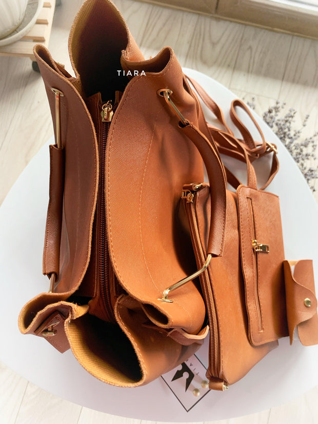Set torbe Brown Selena 4 v 1