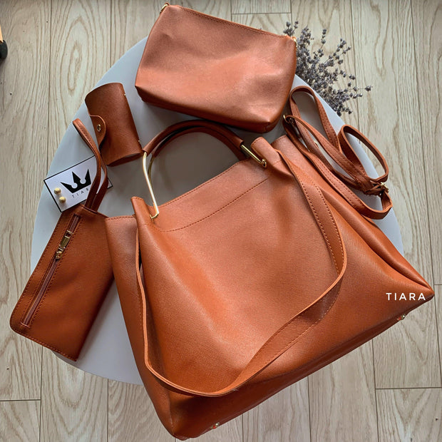 Set torbe Brown Selena 4 v 1