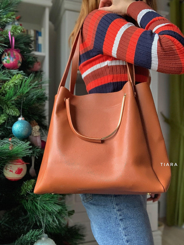 Set torbe Brown Selena 4 v 1