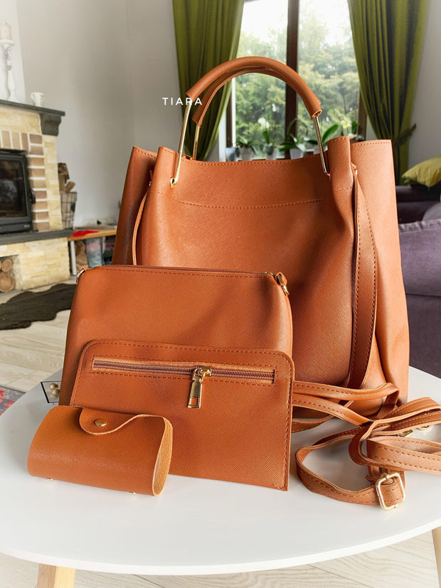 Set torbe Brown Selena 4 v 1